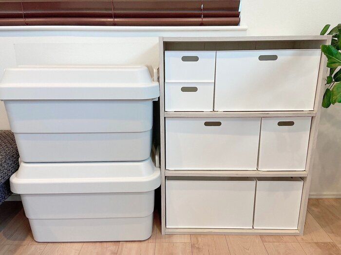 おもちゃの収納を見直したら、キッチンの棚もキレイになった！