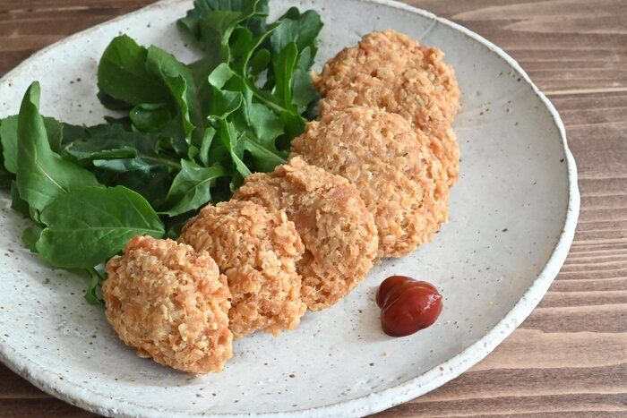 オートミールで作る！メイン食材3つ、3工程で完成！超簡単オートミールナゲット