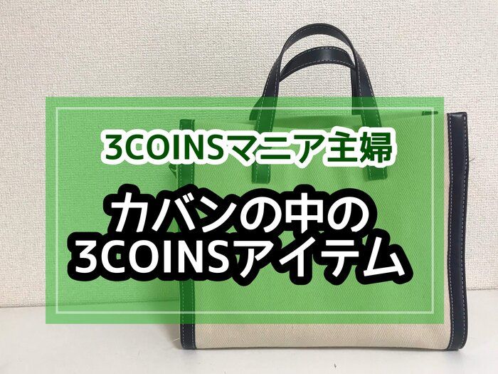 【かばんの中身】3COINSマニア主婦がリアルに持ち歩いてるアイテムはコレ！