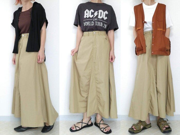 【しまむら】ファッションライター即買い！アウトドアブランド「LOGOS」コラボの美シルエット1,969円スカート