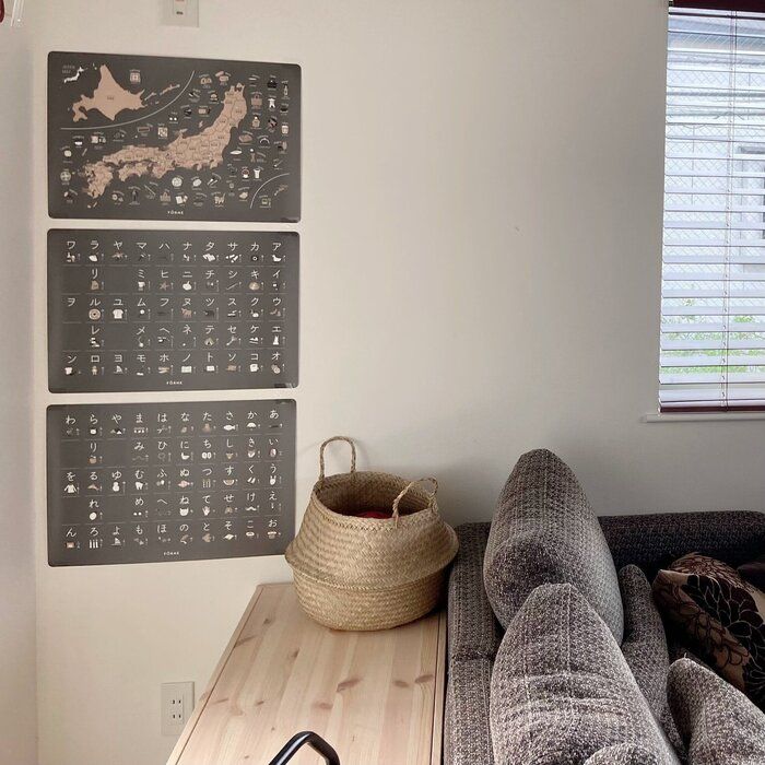 オシャレなひらがな表！インテリアにも馴染むFORNE（フォルネ） 知育ポスター