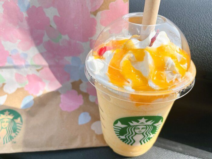 【スタバ】めっちゃフルーティ！９種類の果物が入ったフルーツ牛乳テイストの新作フラペチーノ！