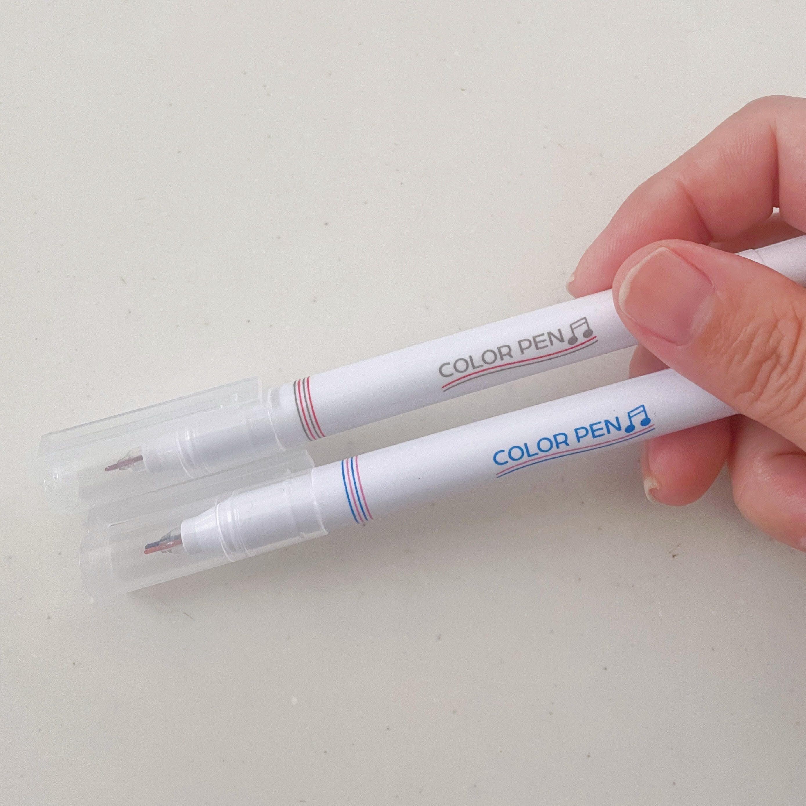 【ダイソー】1本で3役！持ってると便利な「2ラインカラーペン」