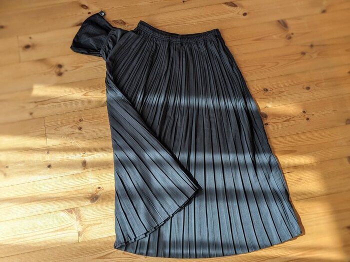 【もしもの備えに新常識】“収納のプロも購入！“コンパクトになるプリーツスカート