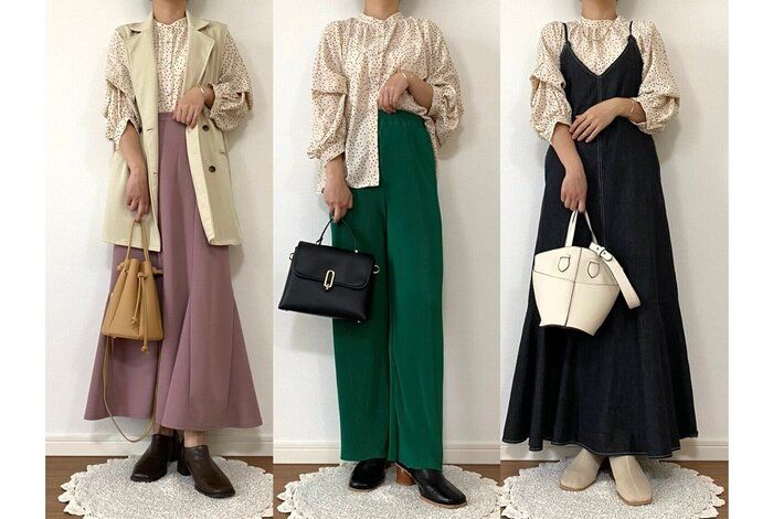 【しまむら】4wayで着回し！？1419円春のドット柄ブラウスこれは買い！！