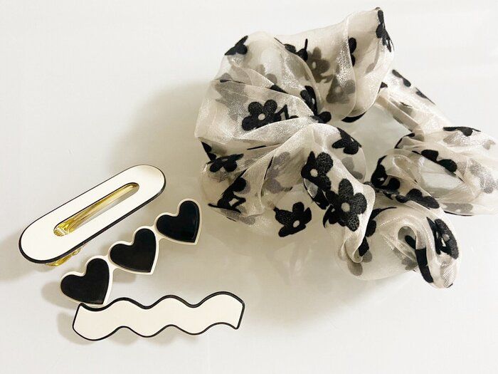 【キャン★ドゥ】これ全部110円！アラフォーでも使えるモノトーンヘアアクセサリー