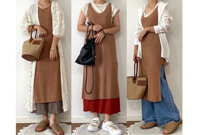【しまむら】いつものコーデに重ねるだけ！一気に今っぽくなる夏キャミワンピース