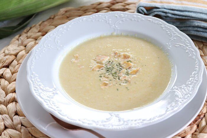 旬の味！トウモロコシから作る贅沢コーンポタージュ