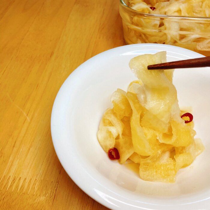 【やみつき】おいしく大根消費できる！大根のひらひら漬け