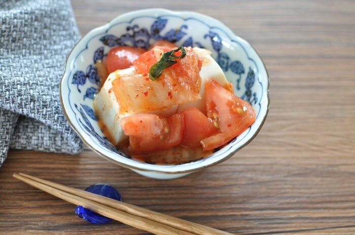 脱手抜き感【トマキムナムルの冷奴】変わり種で冷奴のレパートリーを増やそう