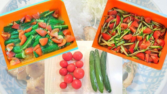 【簡単料理】きゅうりとトマトは最強コンビ！5分でできる火を使わない副菜3選