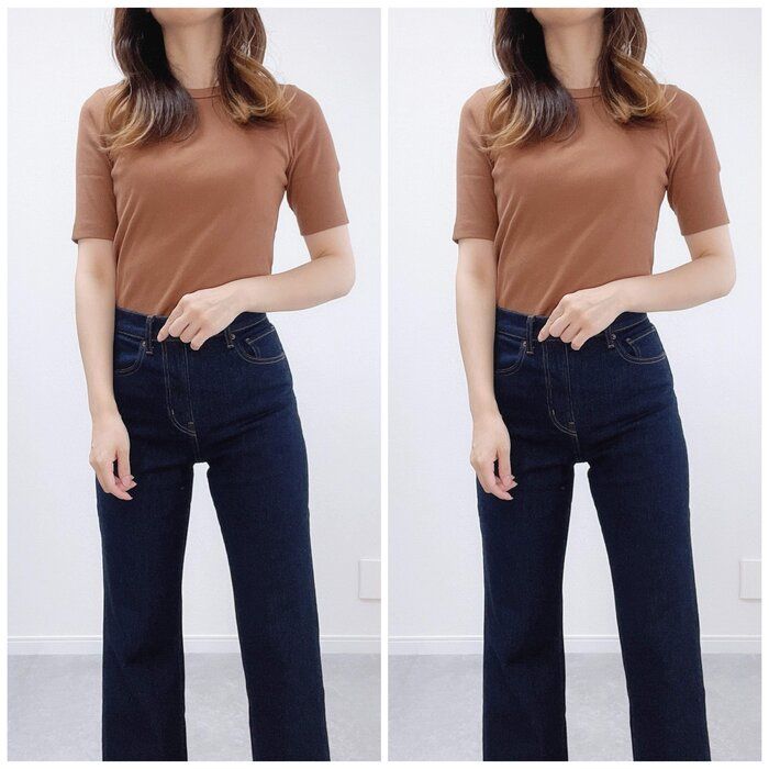 【ユニクロ】細見え効果抜群！？バズりトップス