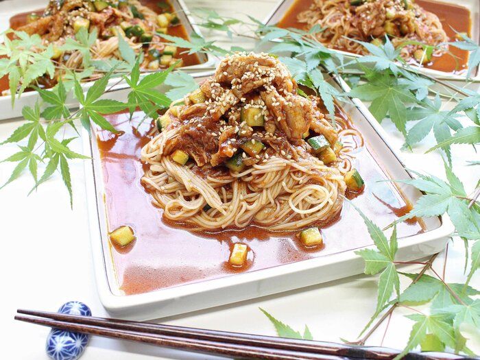 麺つゆに飽きたら☆ピリ辛のアレンジいかがでしょうか?