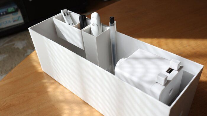 【無印良品】小学生ママ必見！朝の流れがスムーズに進む、おしたくボックス