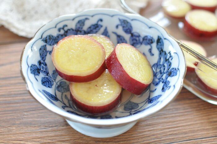夏の副菜【さつまいものレモン煮】冷やして美味しい作り置き！お弁当やおやつに使えるレシピ