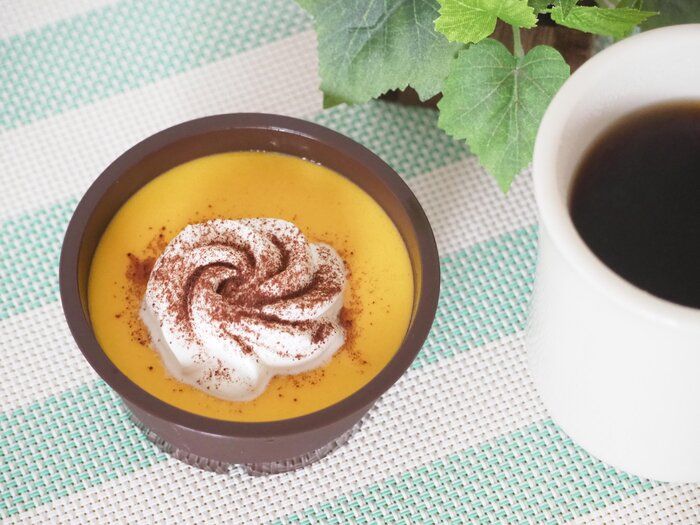 【ミニストップ】かぼちゃの風味がすごい！北海道えびすかぼちゃのプリンはこっくり濃厚！