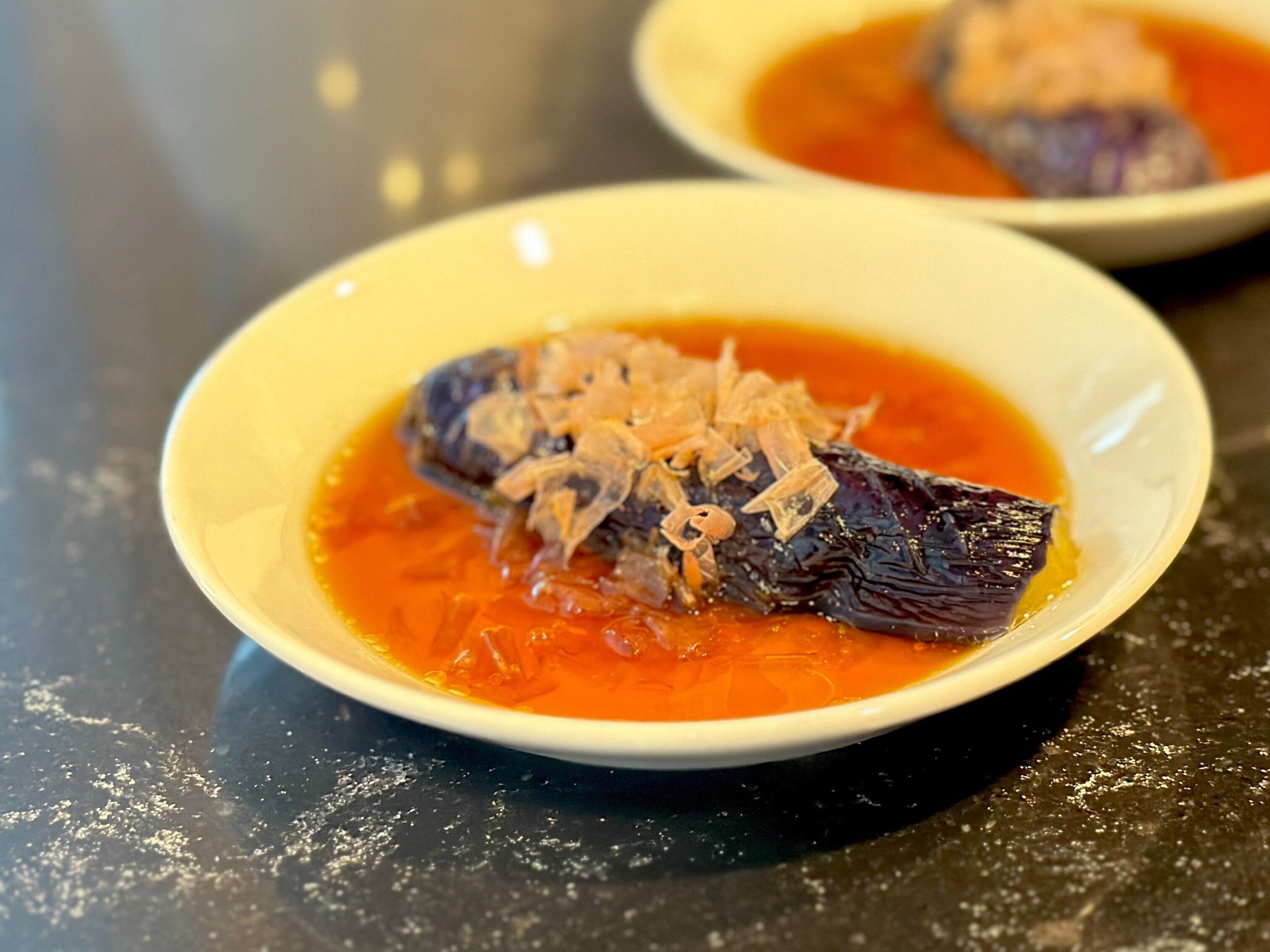 【ダイソー】誰でも簡単失敗なし！電子レンジでなすの煮浸しができてしまうキッチングッズ