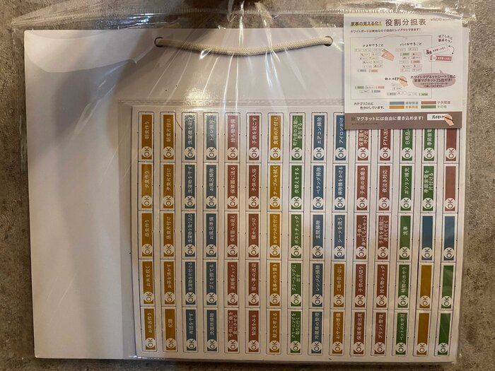 スリコの役割分担表が便利！