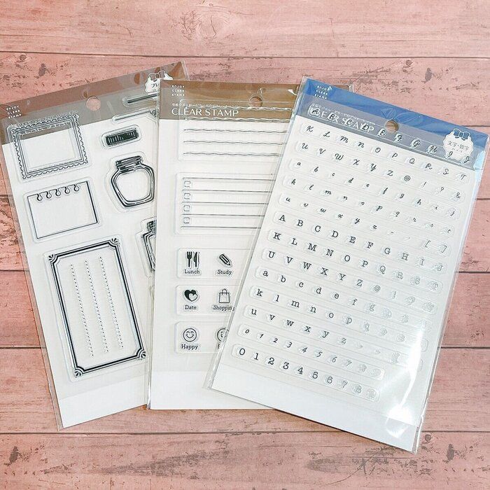 【セリア】110円のおしゃれなクリアスタンプ発見