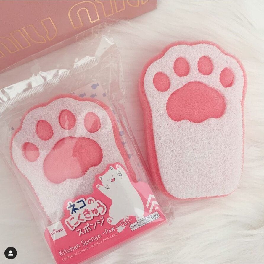 ネコのにくきゅうスポンジ
