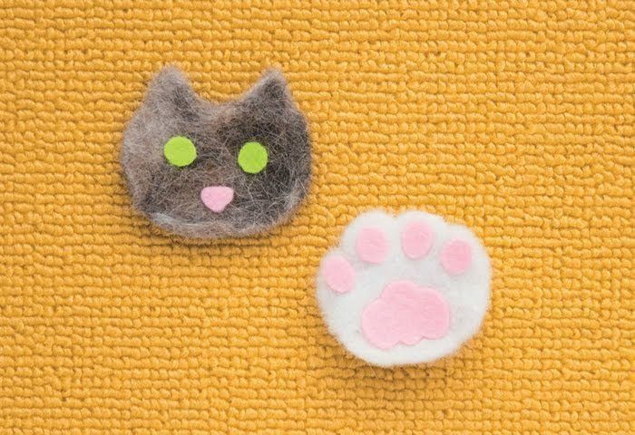 猫毛マスコット作り方、完成