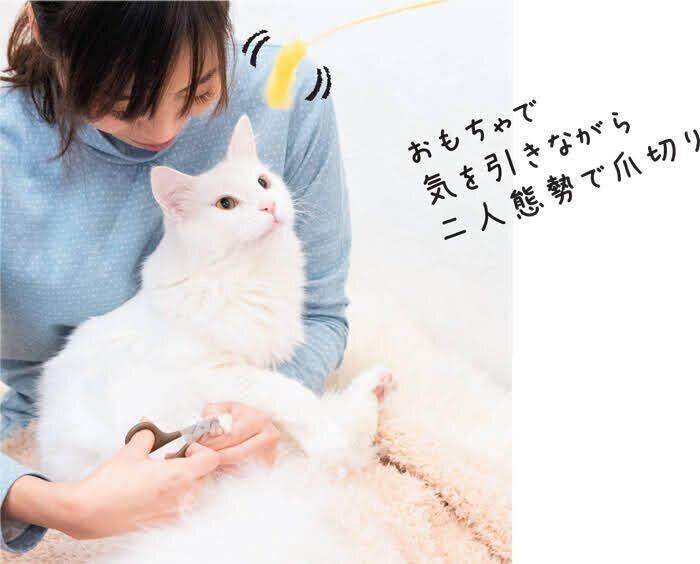 おもちゃを使った「ながら爪切り」