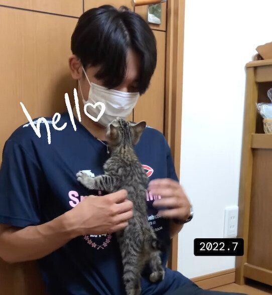 息子さんのことが大好きなもずくくん