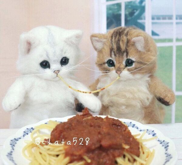 cha-taさんの羊毛フェルト作品