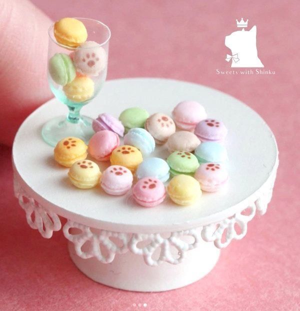 『Sweets with Shinku』の猫モチーフのミニチュア作品