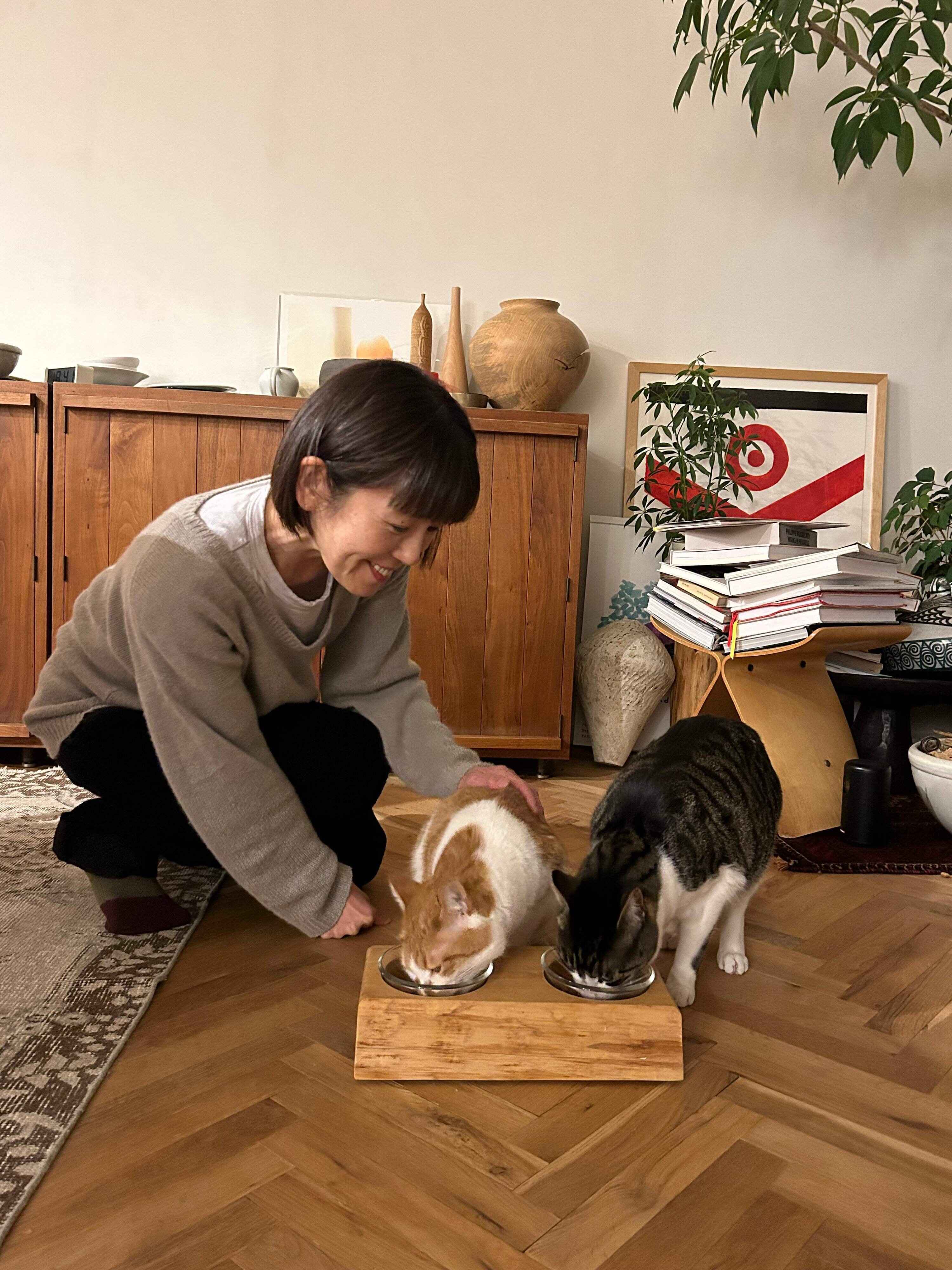 LG『愛猫と料理を楽しむ快適な暮らし』
