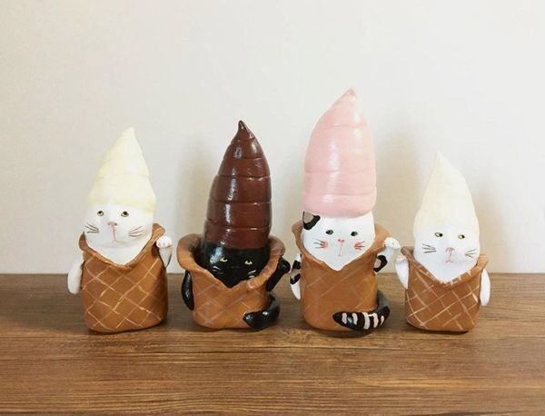 猫人形作家・緑猫さんの猫人形作品