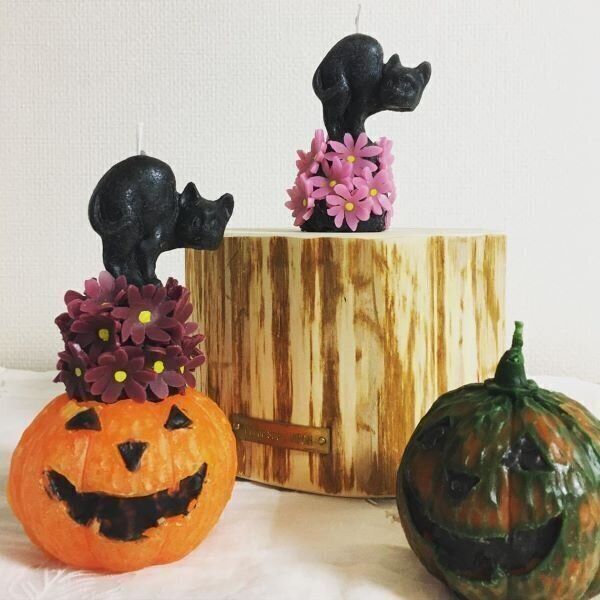 黒猫キャンドル