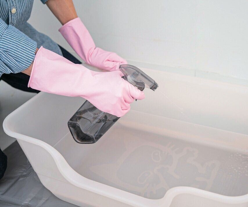 猫トイレを除菌する