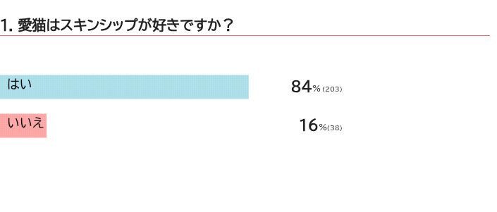 愛猫はスキンシップが好きですか？