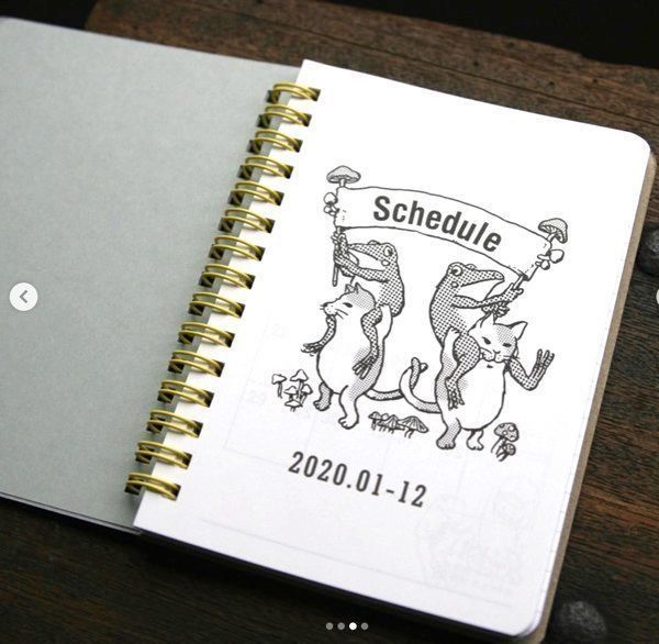 『河童堂』の猫とカエルの紙雑貨