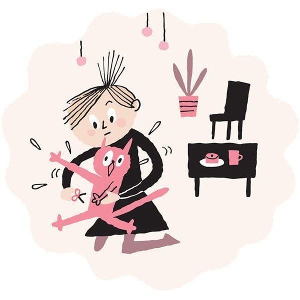 爪切りを嫌がる猫