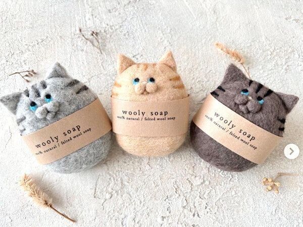 「wooly soap（ねこせっけん）」