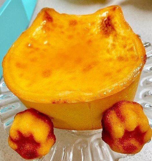 ねこねこチーズケーキ　肉球マドレーヌを添えて