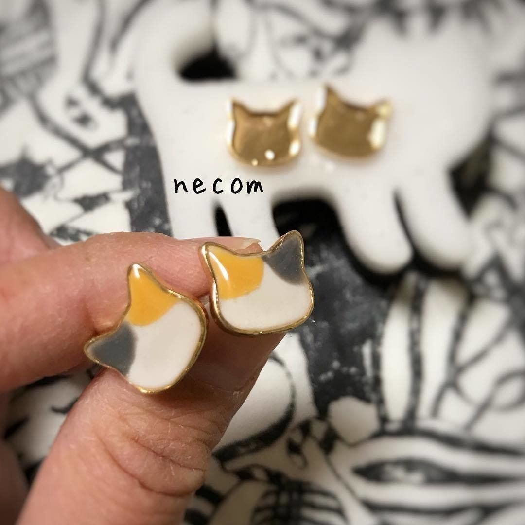 うちの子にゃんこピアス