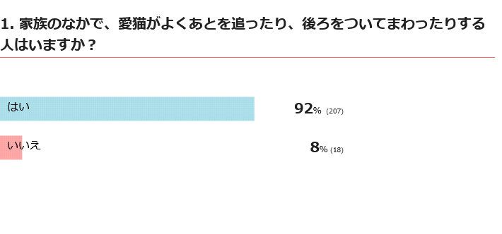 愛猫がよくあとを追う人はいる？