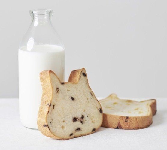 ねこねこ食パンとミルク