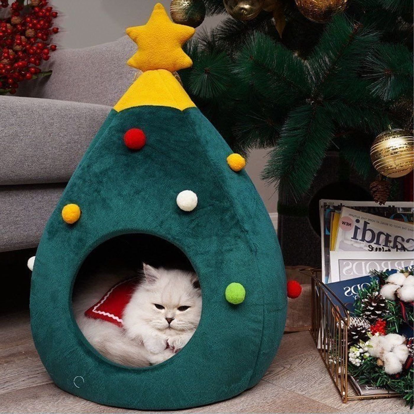 クリスマスにも セレクトショップの猫ベッドがかわいすぎ ねこのきもちweb Magazine クリスマスにも セレクトショップの猫ベッドがかわいすぎ ねこのきもちweb Magazine