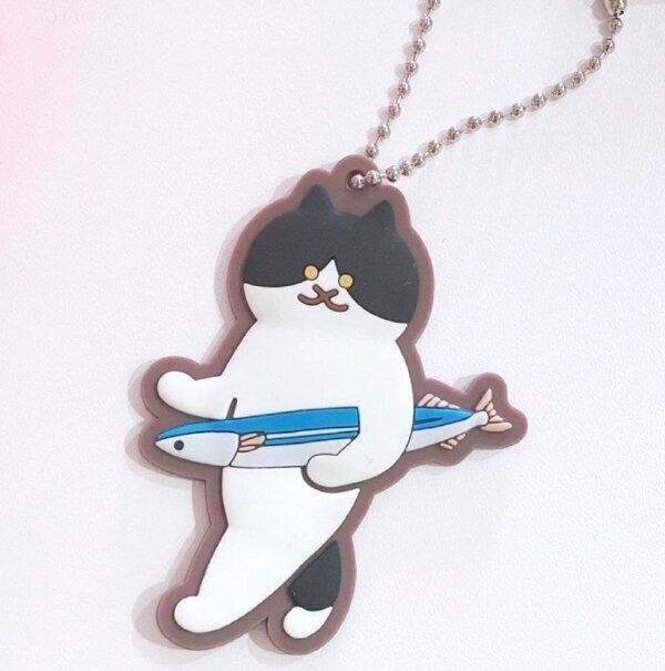 「SUIMIN　運ぶねこぷっくりラバーマスコット」