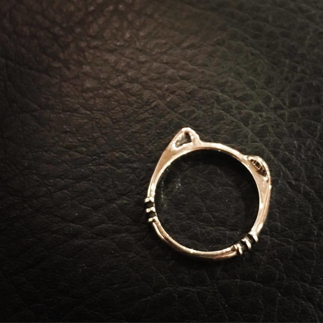 シンプル猫リング