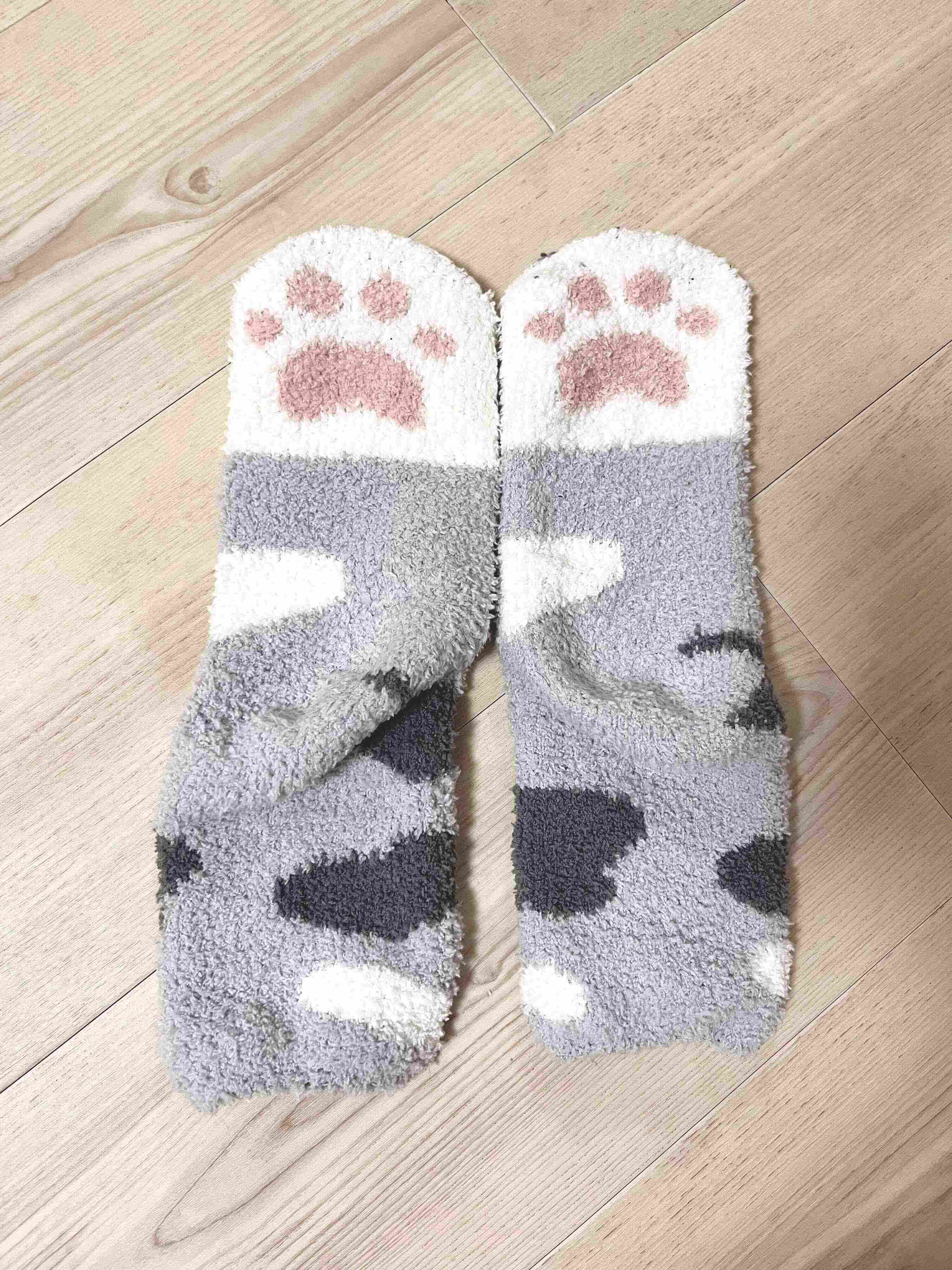 もふもふ猫靴下