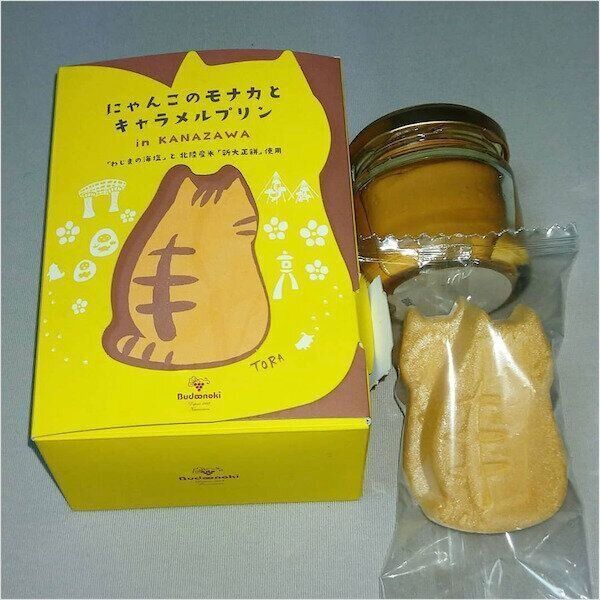 「にゃんこのモナカとキャラメルプリン」