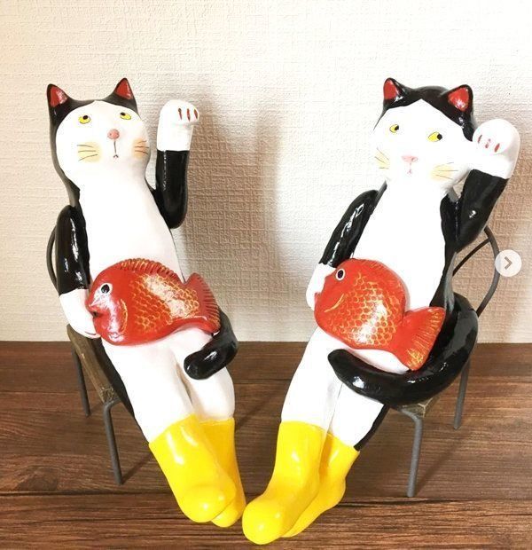 猫人形作家・緑猫さんの猫人形作品