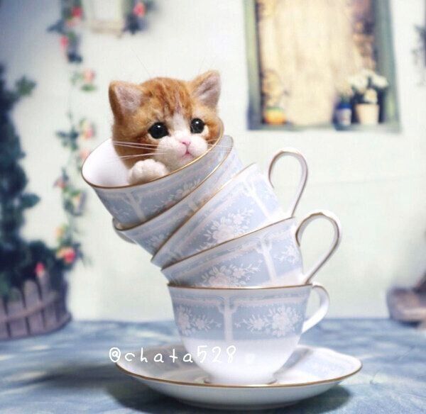 cha-taさんの羊毛フェルト作品