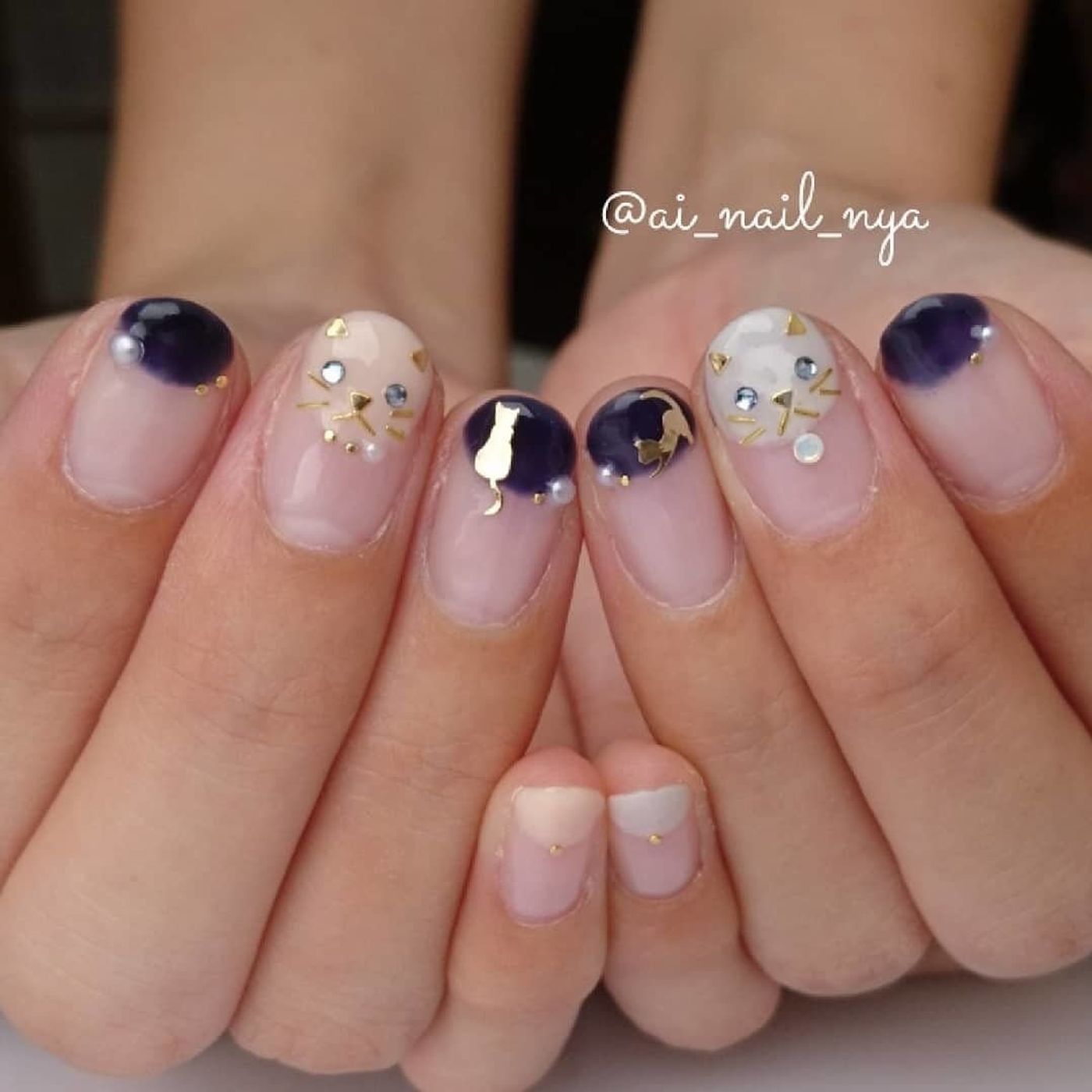 マネしたくなる 猫モチーフのネイルアート にゃんこネイル ねこのきもちweb Magazine マネしたくなる 猫モチーフのネイルアート にゃんこネイル ねこのきもちweb Magazine