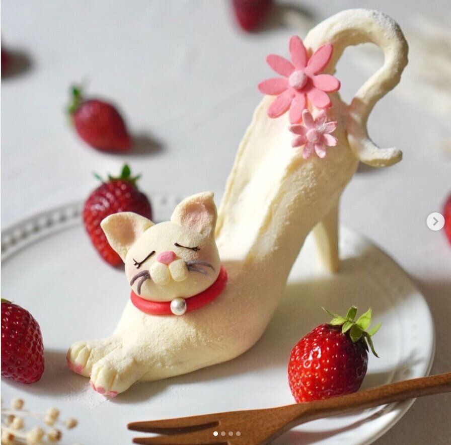 猫スイーツ（ショートケーキ）